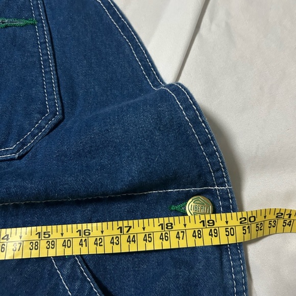 Liberty Bib Overalls Men’s 40x30 Blue Denim Baggy Workwear Carpenter Jeans - Picture 11 of 13